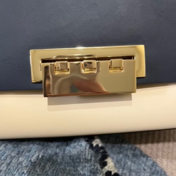 ZAC Zac Posen Eartha Top-Handle Crossbody - Color-Block (Navy/cream/burlwood) - Picture 3 of 6